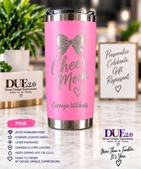 Personalized 20 oz Laser Engraved Tumbler | Custom Name, Logo, Team or Gift